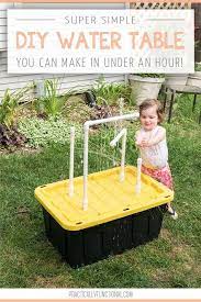 Diy Water Table With Fountains And Sprayers In 2020 Diy Water Water Table Water Table Diy