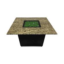These patio fire pit tables often mimic the appearance of an indoor coffee table and feature either a square or rectangular shape. 42 Square Venice Commercial Outdoor Fire Pit Dining Table With Granite Top And Aluminum Frame 163 Lbs Furniture Leisure