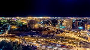 Aerial View Of Addis Ababa Aerial View Of The City Of Addis Ababa At Night Ad Addis View Aerial Night City Ad Aerial View Addis Ababa Aerial