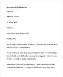 Offer Rejection Letters 10 Free Sample Example Format Download Free Premium Templates