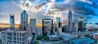 Photos of sunrises and sunsets from our dream trip gallery. Aerial View Of Charlotte City Skyline At Sunset Photograph By Alex Grichenko