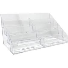 Business card holders and cases promote your business and organise your cards. 2grids Acrylic Card Display Desk Stand Holder Transparent Business Card Holder For Desk Digead Business Card Holders Office Products Mailers Rapidinfrastruktur Com