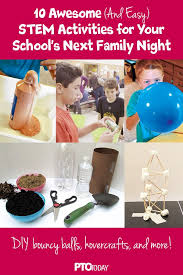 10 Easy Stem Activities For Kids To Try At Your Next Family Night Pto Today Stem Family Night Family Science Night Activities Stem Activities