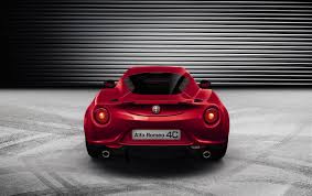 2013 Alfa Romeo 4c Static Rear Wallpapers 2013 Alfa Romeo 4c Static Rear Stock Photos