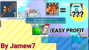 More images for fishing rod growtopia » Using Thanksgiving Dinner Fishing Rod New Fish Easy Profit Omg Growtopia Youtube