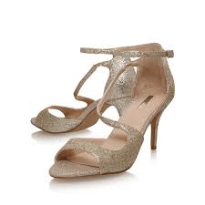 Gamma Gold Mid Heel Sandals By Carvela Kurt Geiger Kurt Geiger Gold Bridal Shoes Occasion Shoes Evening Sandals