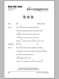 Rock This Town By Stray Cats - Guitar Chords/Lyrics - Guitar Instructor