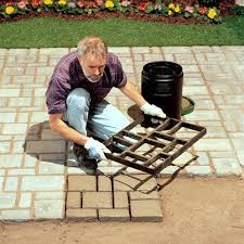 Concrete Stone Mold Walkway Maker Kit Cement Brick Patio Boarder Garden Walk New Concrete Stepping Stones Concrete Stepping Stone Molds Stone Molds