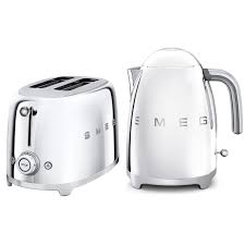 Electric appliance chrome plating tension coil springs , helical tension spring. Smeg Kettle 2 Slice Toaster Set Chrome Leekes Smeg Kettle Kettle And Toaster Set Kettle And Toaster