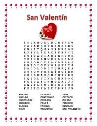 Cartes de valentin quelle est la couleur de la saint valentin? San Valentin Valentine S Day Word Search Double Puzzle In Spanish Valentines Day Words Valentines Word Search Valentine Words