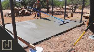 Dry slab concrete slabs, whether new or existing, must be dry before the subfloor is installed. Diy Concrete Deck With Steel Pergola Pouring The Slab Part 3 Youtube