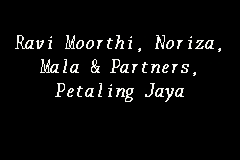 Title details (master title / starta title) pm 11167, lot no. Ravi Moorthi Noriza Mala Partners Petaling Jaya Firma Guaman