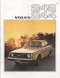 Volvo 242 244 Saloon 24 Pages Dutch 2612 2 76 Volvo Car Ads Vintage Cars