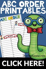 Why does this one work so well? How To Teach Abc Order With These Freebies Classroom Freebies