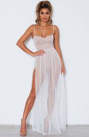 Stardust Long Mesh White Maxi Dress In 2020 Edgy Dress White Mesh Dress White Maxi Dresses