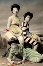 Baignade Geisha Meiji Era Bathing Beauties