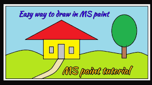 Take a look at these impressive drawings. House Drawing How To Draw House In Ms Paint Ms Paint Tutorial Easy Ms Paint Drawing Youtube