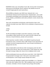 Tidak perlu saya beritahu lebih lanjut tentang kewajipan seorang isteri untuk melayan suami di ranjang. Nafkah Suami Kepada Isteri