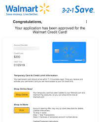 You should receive your physical card in the mail in approximately 7 to 10 days. Approved For Walmart Store Card With 618 Tu Recen Myfico Forums 5469262