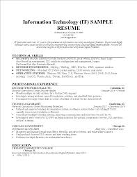 Information Technology It Resume Templates At Allbusinesstemplates Com