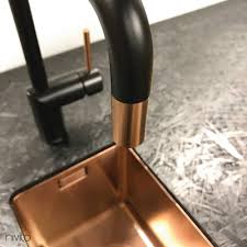The faucet is ready to install with several features to keep your kitchen. Copper Kitchen Faucet Black Copper