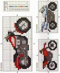 Pattern made in full stitches. 33 Motor Cycle Cross Stitch Ideas Cross Stitch Stitch Cross Stitch Patterns