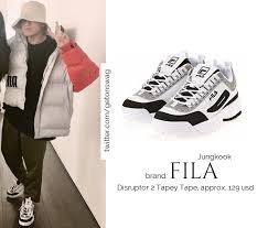 The currency symbol is rm. Beyond The Style Alex On Twitter Ader Error X Puma Padded Jacket Red Fila Disruptor 2 Bts ë°©íƒ„ì†Œë…„ë‹¨ Jungkook 181216 Jungkook ì •êµ­