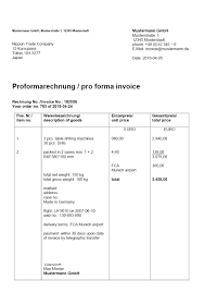 Sie können die rechnung für jeden monat jeweils in den ersten tagen des folgemonats anfordern. Proformarechnung Bedeutung Fur Zoll Und Aussenhandel Vorlage