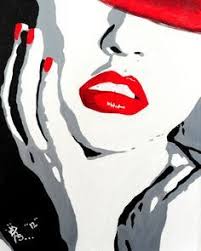 Black And White Acrylic Painting Portrait Pop Art Portrait Painting Print On Canvas By Popstudio12 On Etsy 75 00 Pop Art Portraits Art Art Painting