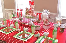 Birthday Party Table Decorations For Kids Christmaspartyentertainmentchristmas Party Entertainment Kids Christmas Party Christmas Party Table Birthday Party Theme Decorations