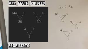 We did not find results for: Level 96 Math Riddles Desafio Logico 144 3 36 9 10 30 4 7 Youtube
