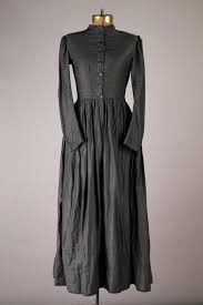 Late 1800 S Or Early 1900 S Vtg Full Coverage Victorian Dress Black W Dots Womens Vintage Dresses Victorian Dress Vintage Dress 60s