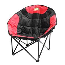 King Do Way Folding Chairlightweight Steel Folding Moon Leisure Camping Chair Large Round Lounge Comfort Chair 3 Color Camping Furniture Camping Chairs King Do