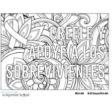 100% free interactive online coloring pages. Spanish Saam Coloring Page Version One National Sexual Violence Resource Center Nsvrc