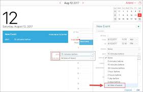 Set Two Calendar Reminders One Before The Event And One At The Time Microsoft Community