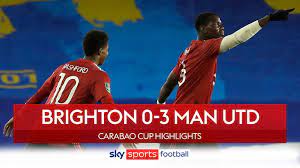 Preview and stats followed by live commentary, video highlights and match report. Brighton 0 3 Manchester United Red Devils Ease Into Carabao Cup Quarter Finals Football News Sky Sports