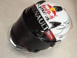 Sebastian vettel 2012 singapore gp led replica helmet. Sebastian Vettel Replica Bahrain 2013 Red Bull Stratos Helmet