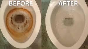 Let the paste sit for 20 minutes. How To Easily Remove Hard Water And Rust Stains From A Toilet Or Any Porcelain Youtube
