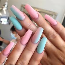 Diseños de uñas acrilicas de colores. Bubblegum Ombre Nails Unas Goma De Mascar Chicle Unas De Gel Bonitas Unas Postizas De Gel Manicura De Unas
