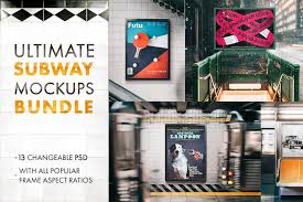 Download Ultimate Subway Nyc Mockup Bundle Frame Mockups Subway Art Template Nyc Subway