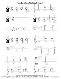 lower case reference sheet for handwriting without tears