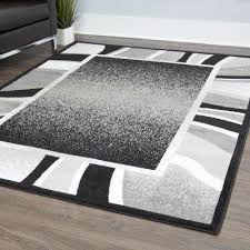 Black And Silver Rugs For Sale Premium Black 5 Ft 2 In X 7 Ft 4 In Indoor Area Rug Home Dynamix Area Rugs Indoor Area Rugs