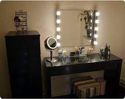Mirror, lights and stool also from ikea. Big Vanity Mirror With Lights Ikea