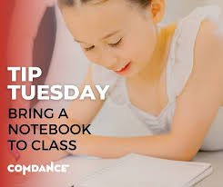 TIP TUESDAY A dance notebook is your secret weapon for growth! Use it to:  ✔️ Jot down corrections & feedback ✔️ Track choreography & combos ✔️ Set  goals & celebrate progress ✔️