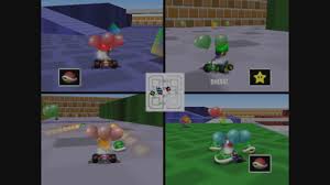 Wide curves and gentle banks mark the mushroom cup tracks. Mario Kart 64 Nintendo 64 Games Nintendo