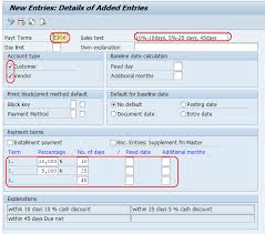 How To Maintain Terms Of Payment In Sap Payment Terms