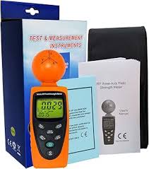 Triple Axis Radio Frequency (RF) Digital Field Strength Meter EMF Radiation  Cell Phones, Smart Meters, Home Inspections 50MHz ~ 3.5GHz Frequency  ElectroSmog Power Meter Tester : Amazon.co.uk: DIY & Tools
