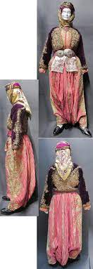 traditional festive costume from the central district of the balikesir province dating 1925 1950 the trousers and long sleeved ves kiyafet giyim elbiseler