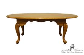 Tell city furniture values have remained pretty high over recent years. Broyhill Furniture Solid Oak Country French 46 Oval Accent Coffee Table 794 2081 High End Used Furniture