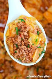 The dish comes together in a pinch and always satisfies. Instant Pot Cabbage Stew With Ground Beef Sweet And Savory Meals